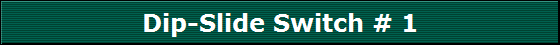 Dip-Slide Switch # 1